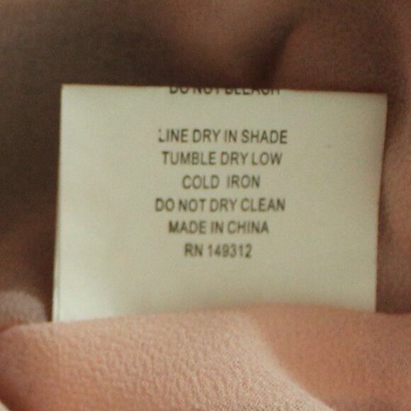 saints + secrets GRETA TIERED RUFFLE CHIFFON DRESS ROSE size US M - Picture 7 of 8